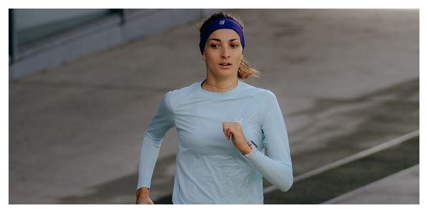 Maillot Manches Longues Compressport Performance Bleu Femme