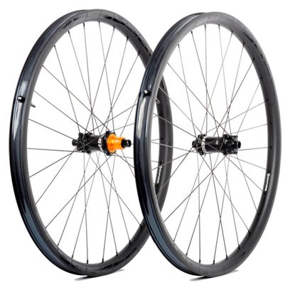 Paire de roues Progress GP:01 Nitro 29"  Noir | Boost 15x110/12x148 mm | 6 Trous | Shimano HG