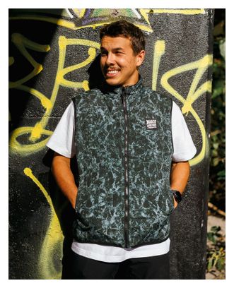 DHaRCO Sherpa Wende-Weste für Herren, grün/schwarz