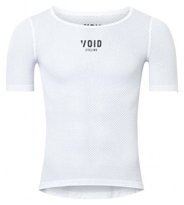 Void Mesh White Unisex Short Sleeve Under Shirt