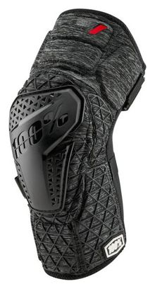 Kneepads 100% Surpass V2 Heather Grey / Zwart M