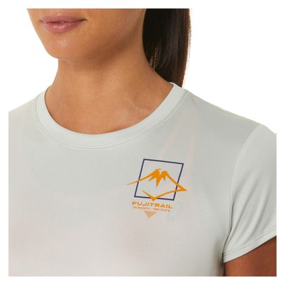 Asics FujiTrail Logo Grey Women's Short Sleeve Jersey