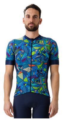 Maillot Manches Courtes Alé Over Bleu