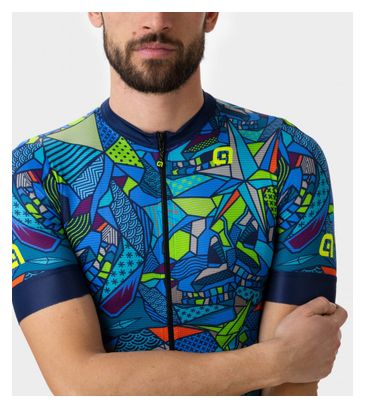 Maillot Manches Courtes Alé Over Bleu