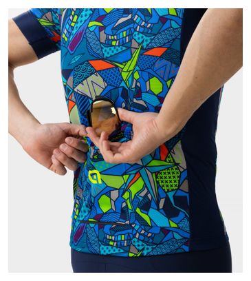 Maillot Manches Courtes Alé Over Bleu