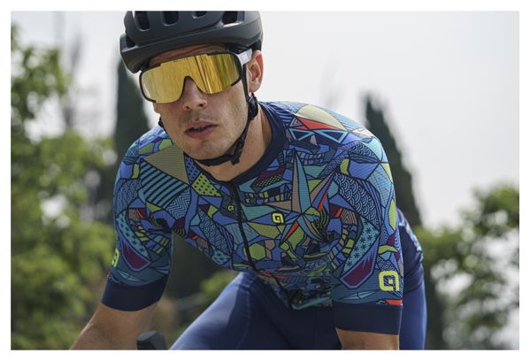 Maillot Manches Courtes Alé Over Bleu
