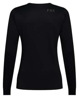 Maillot de manga larga Fox Flexair negro para mujer