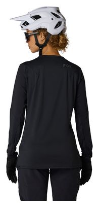 Maillot de manga larga Fox Flexair negro para mujer