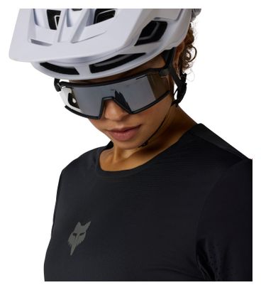 Maillot de manga larga Fox Flexair negro para mujer