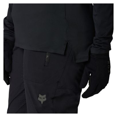 Maillot de manga larga Fox Flexair negro para mujer