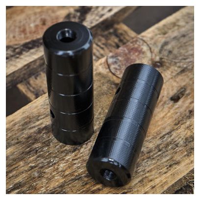 BMX PEGS ADULTE NOIR ACIER 14MM KHEBIKES