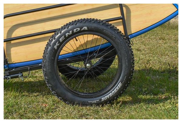 Remorque vélo spéciale plage - roue fat bike