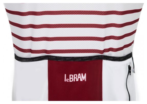 Maillot mangas cortas LeBram Ventoux Burdeos blanco Slim Fit