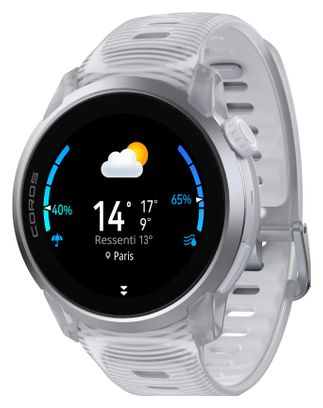 Coros Pace 4 GPS Watch, Aluminum, White Cloud Silicone
