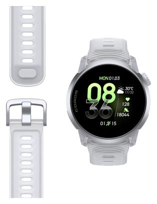Coros Pace 4 GPS Watch, Aluminum, White Cloud Silicone