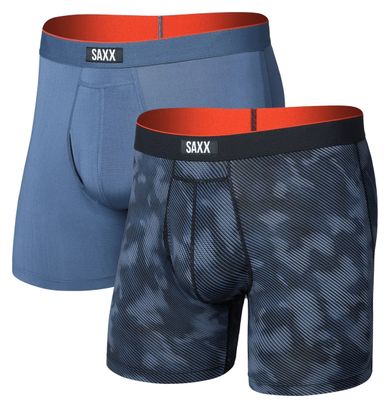 Saxx Men's Blue Multi-Sport Mesh Boxers (2-Pack)