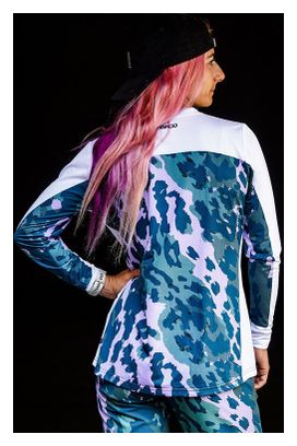 DHaRCO Race Isa Purple Leopard Women's Long-Sleeve Jersey
