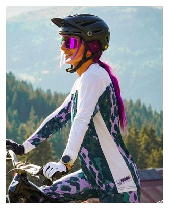 DHaRCO Race Isa Purple Leopard Women's Long-Sleeve Jersey
