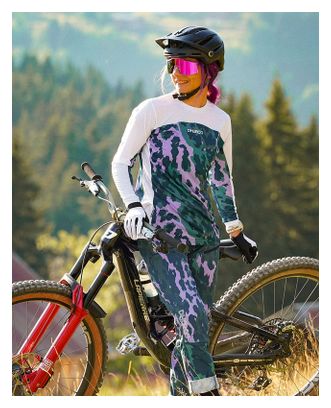 DHaRCO Race Isa Purple Leopard Women's Long-Sleeve Jersey