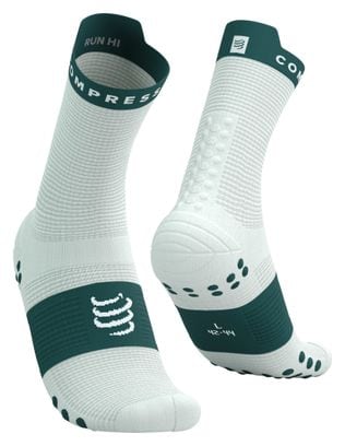 Compressport Pro Racing V4.0 Run High Socks White/Blue