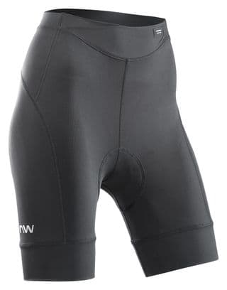 Kurze trägerlose Radhose Northwave Active Schwarz Women