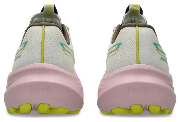 Zapatillas de running Asics GT-2000 14 TR Beige/Rosa/Verde para mujer