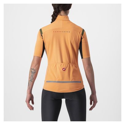 Castelli Gabba RoS 2 Orange/Khaki Damen Kurzarmtrikot