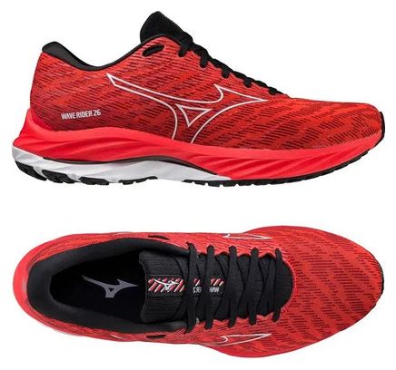 Chaussures de Running Mizuno Wave Rider 26 Rouge