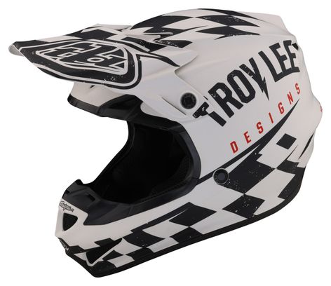Troy Lee Designs SE4 Polyacrylite Mips Integrale Helm Wit/Zwart