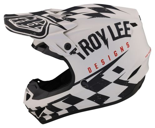 Troy Lee Designs SE4 Polyacrylite Mips Integral Helmet Bianco/Nero