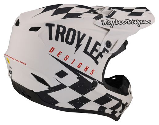 Troy Lee Designs SE4 Polyacrylite Mips Integrale Helm Wit/Zwart