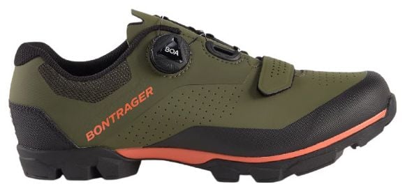Bontrager Foray MTB-Schuhe in Olivgrau / Orange