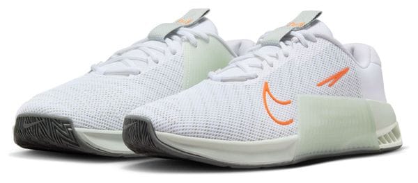 Nike Metcon 9 Cross Training Shoes White Orange