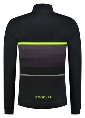 Maillot Manches Longues Velo Rogelli Hero ll - Homme - Jaune/Noir