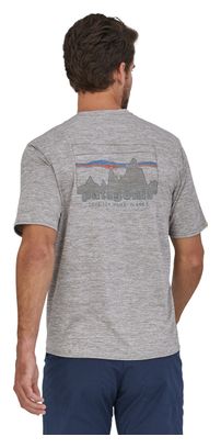 Patagonia Cap Cool Daily Graphic Grau Technisches T-Shirt