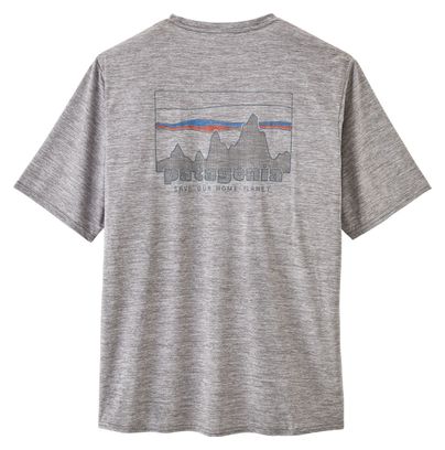 T-Shirt Technique Patagonia Cap Cool Daily Graphic Gris
