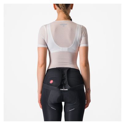 Maillot Castelli Pro Mesh de manga corta para mujer Blanco