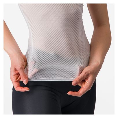 Maillot Castelli Pro Mesh de manga corta para mujer Blanco