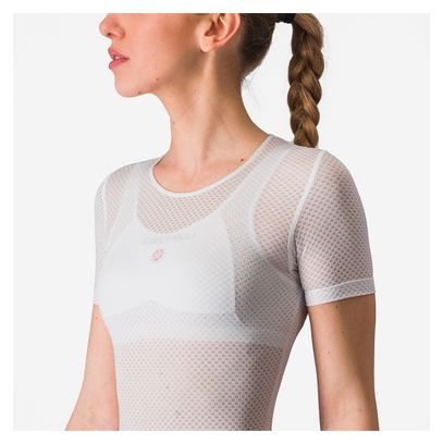 Maillot Castelli Pro Mesh de manga corta para mujer Blanco