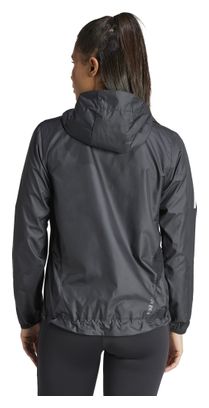 Chaqueta Cortaviento adidas Own The Run Negro, Mujer