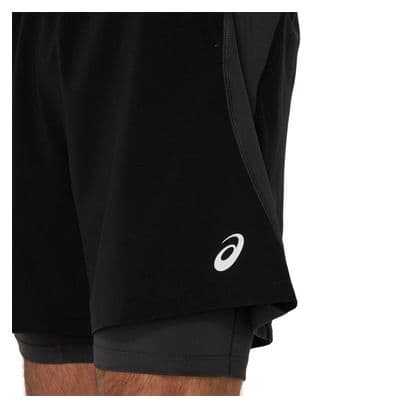 Pantaloncini Asics Road 7in 2-in-1 Nero Uomo