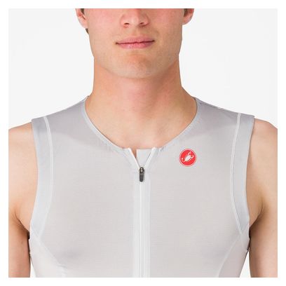 Top Castelli Free Speed 3 Homme Blanc Gris