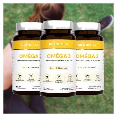 Oméga 3 Epax® - Cure 3 Mois - Nutraclear - Oméga 3