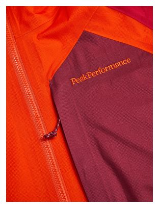 Waterdichte damesjas Peak Performance Trail Hipe 3L Orange