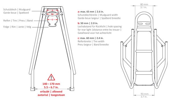 Tubus Grand Tour Rear Carrier Black | Alltricks.com