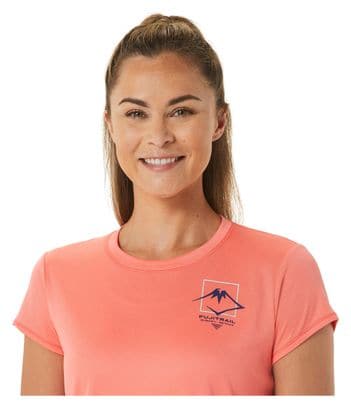 Asics FujiTrail Logo Coral Women's Short Sleeve Jersey