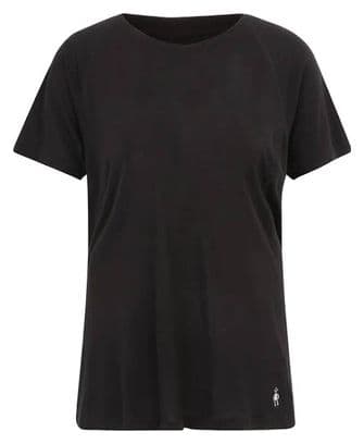 Damen Kurzarm T-Shirt Smartwool Active Ultralite Schwarz XS