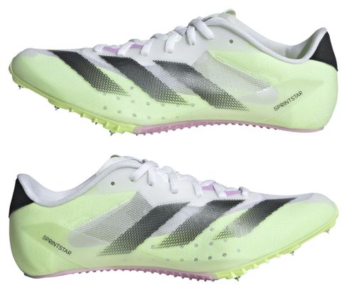 adidas Performance Sprintstar Wit Groen Roze Unisex Track &amp; Field Schoenen