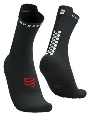 Compressport Pro Racing Socks v4.0 Run High Negro/Blanco/Rojo