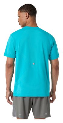 Men's Asics Road Seamless Blue Running T-Shirt